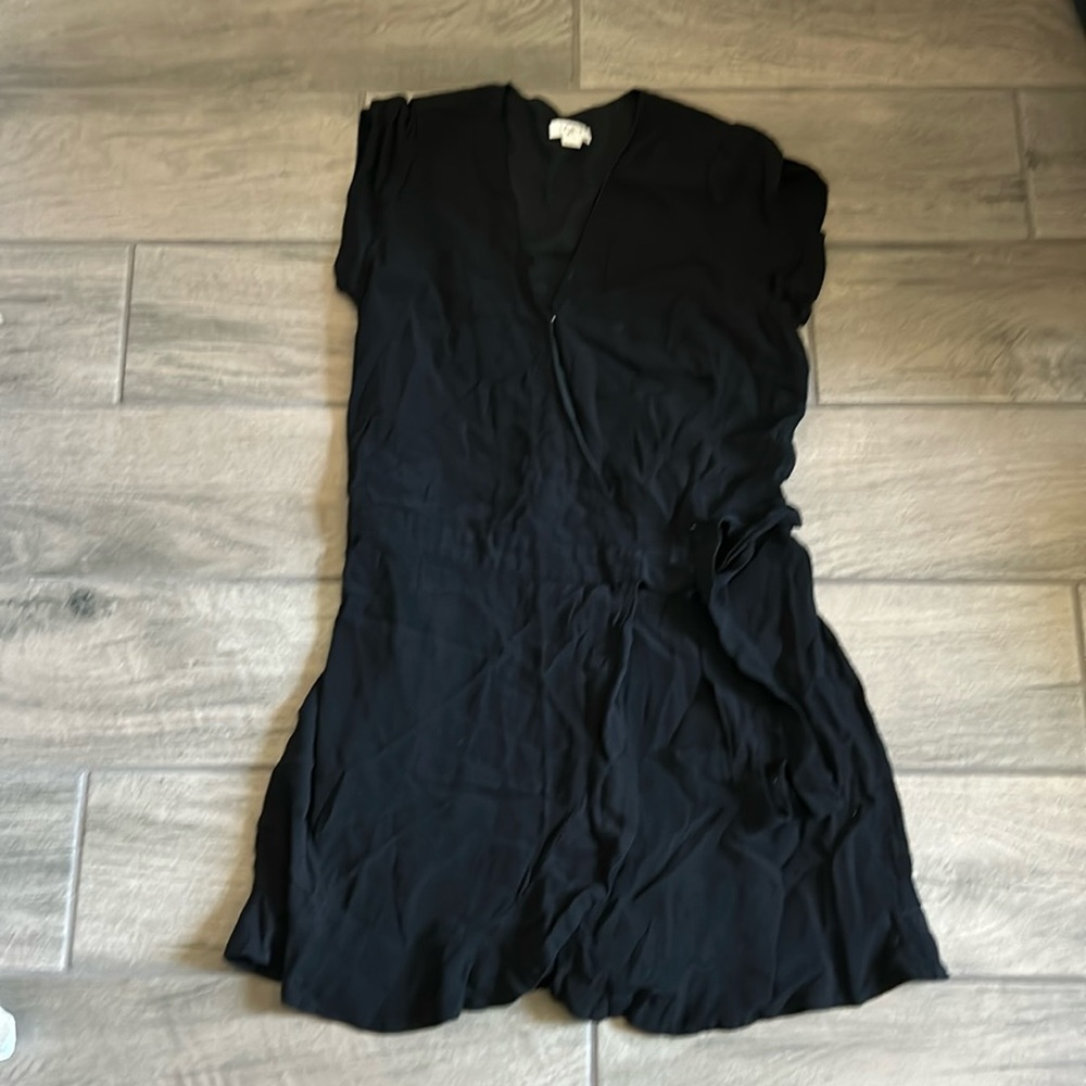 Loft black wrap dress